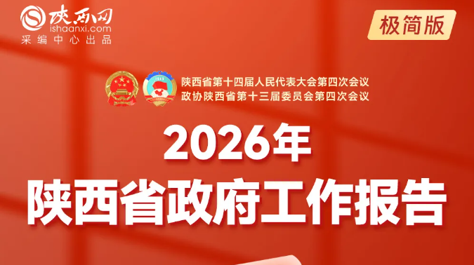 速览！2026年陕西省政府工作报告极简版来了